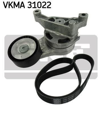 VKMA 31022 SKF Комплект поликлиновый (ремень+ролики)) SKF