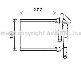 TOA6727 AVA COOLING Радиатор отопителя TOTOTA (пр-во AVA)