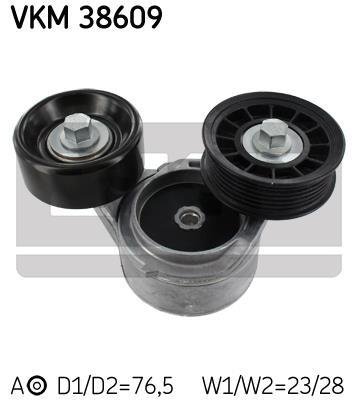 VKM 38609 SKF Натяжной ролик, поликлиновый ремень SKF