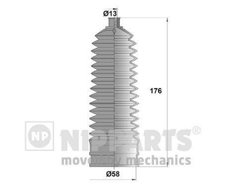 N2844028 NIPPARTS (Нидерланды) Пильовик кермового механізму Nipparts