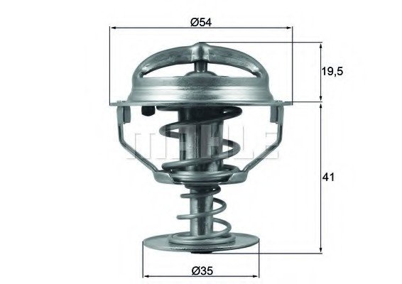 TX 164 82 D MAHLE Термостат, охолоджуюча рідина MAHLE