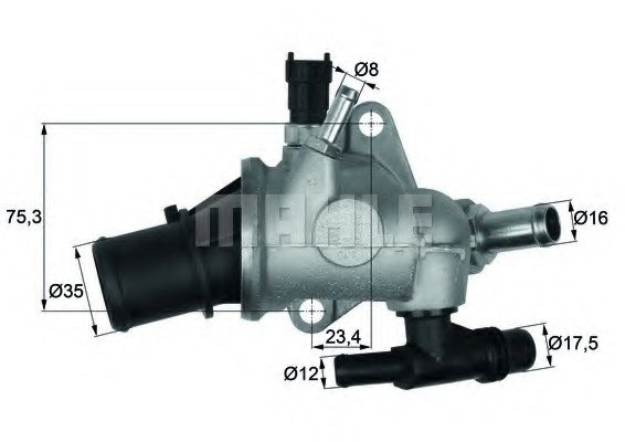 TI 142 83 MAHLE Термостат, охлаждающая жидкость MAHLE