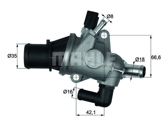 TI 163 88 MAHLE Термостат, охолоджуюча рідина MAHLE