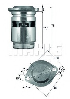 TO 1 83 MAHLE Термостат, охолоджуюча рідина MAHLE