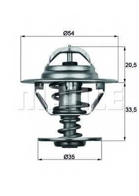 TX 8 88 D MAHLE Термостат, охлаждающая жидкость MAHLE