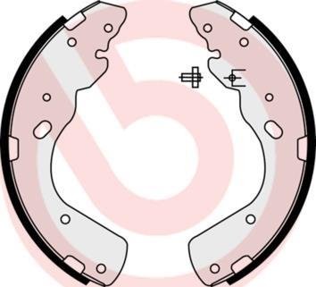 S23 576 BREMBO (Германия) Тормозные колодки барабанные BREMBO