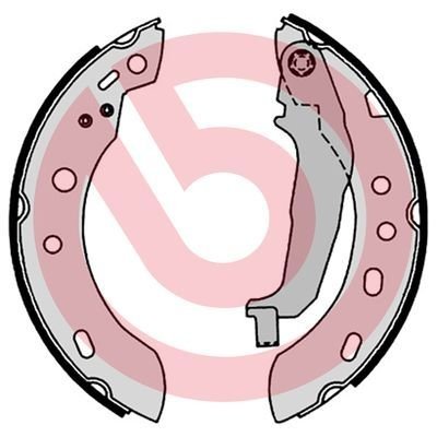 S56 551 BREMBO (Германия) Тормозные колодки барабанные BREMBO