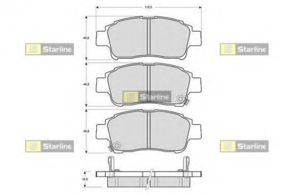 BD S317 Starline Гальмівні колодки дискові STARLINE