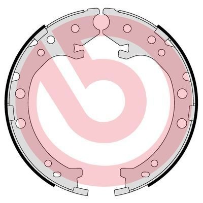 S28 519 BREMBO (Германия) Тормозные колодки барабанные BREMBO