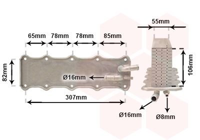 49014700 Van Wezel Интеркулер VAG (пр-во Van Wezel)