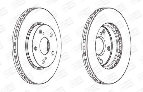 562736CH CHAMPION Диск гальмівний (вир-во CHAMPION)