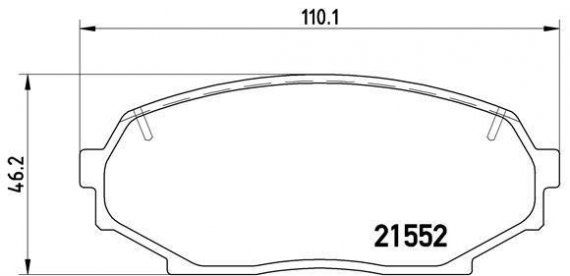 P49 017 BREMBO (Германия) Тормозные колодки дисковые BREMBO