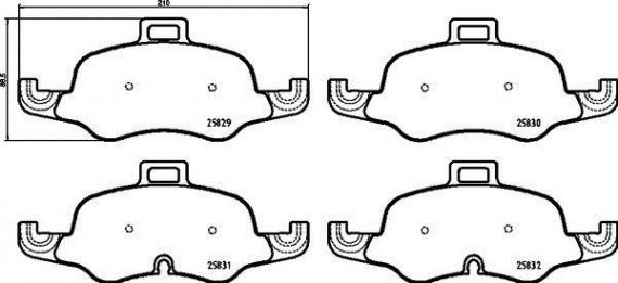 Фото тормозные колодки дисковые BREMBO P85 160 BREMBO (Германия) P85 160 BREMBO (Германия) Тормозные колодки дисковые BREMBO