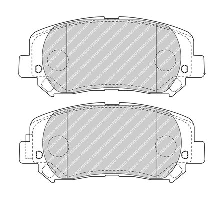 FDB4999 FERODO (Германия) Гальмівні колодки дискові FERODO