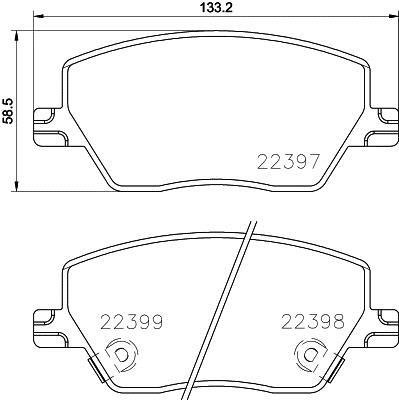 P23 170 BREMBO (Германия) Гальмівні колодки дискові BREMBO