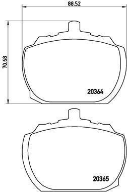 P24 004 BREMBO (Германия) Гальмівні колодки дискові BREMBO