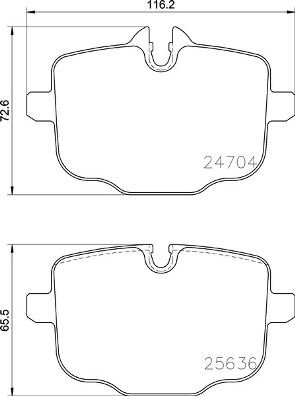 P06 101 BREMBO (Германия) Гальмівні колодки дискові BREMBO