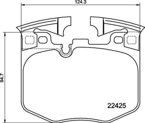 P06 099 BREMBO (Германия) Гальмівні колодки дискові BREMBO