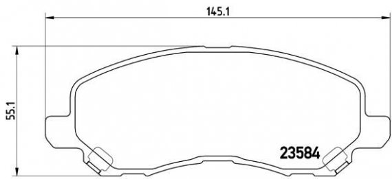 P54 030X BREMBO (Германия) Гальмівні колодки дискові BREMBO