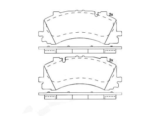 P85 170 BREMBO (Германия) Гальмівні колодки дискові BREMBO