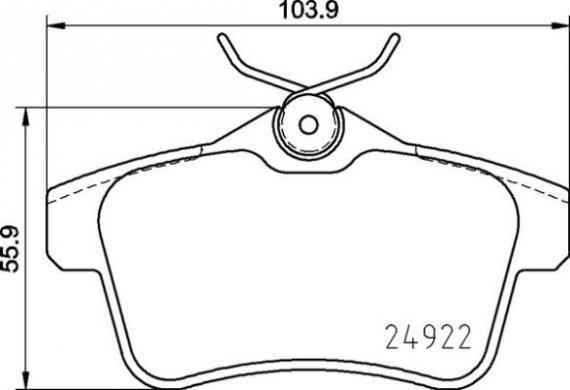 P06 102 BREMBO (Германия) Гальмівні колодки дискові BREMBO