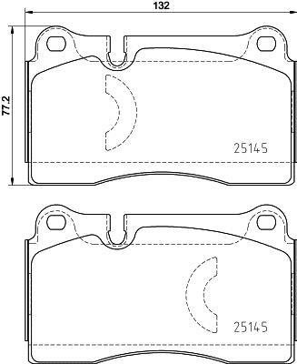 P85 159 BREMBO (Германия) Гальмівні колодки дискові BREMBO