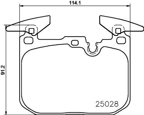 P06 096 BREMBO (Германия) Гальмівні колодки дискові BREMBO