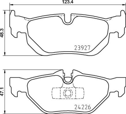 P06 105 BREMBO (Германия) Гальмівні колодки дискові BREMBO