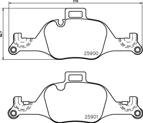 P06 107 BREMBO (Германия) Гальмівні колодки дискові BREMBO