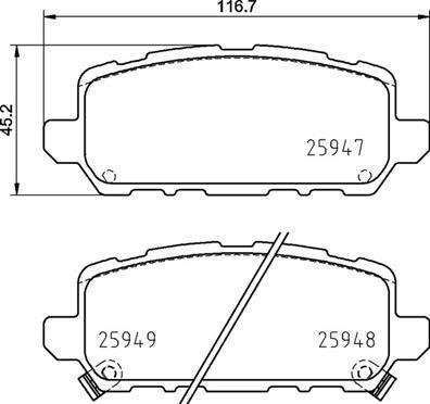 P28 090 BREMBO (Германия) Гальмівні колодки дискові BREMBO