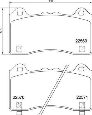 P24 202 BREMBO (Германия) Гальмівні колодки дискові BREMBO