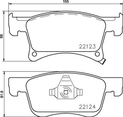 P59 083 BREMBO (Германия) Гальмівні колодки дискові BREMBO