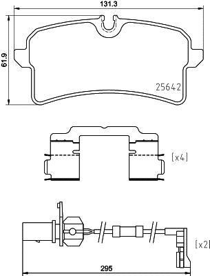 P85 151 BREMBO (Германия) Гальмівні колодки дискові BREMBO