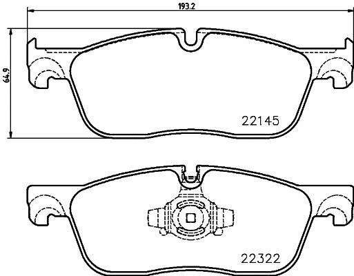 P36 035 BREMBO (Германия) Гальмівні колодки дискові BREMBO