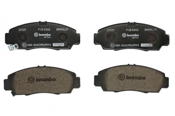 P28 034X BREMBO (Германия) Тормозные колодки дисковые BREMBO