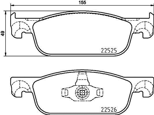 P68 065 BREMBO (Германия) Тормозные колодки дисковые BREMBO