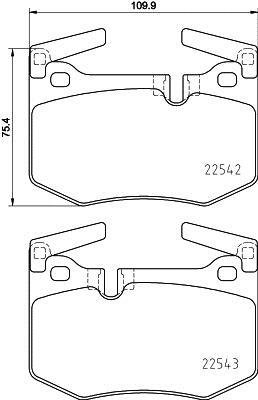 P83 164 BREMBO (Германия) Гальмівні колодки дискові BREMBO