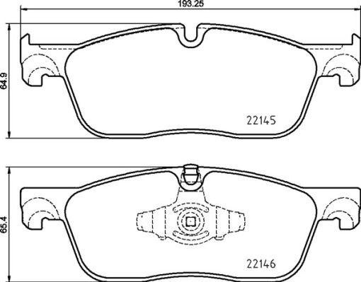 P44 026 BREMBO (Германия) Гальмівні колодки дискові BREMBO