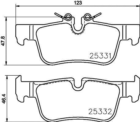 P06 094 BREMBO (Германия) Гальмівні колодки дискові BREMBO