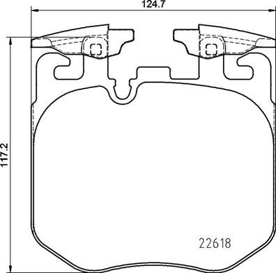 P06 106 BREMBO (Германия) Гальмівні колодки дискові BREMBO