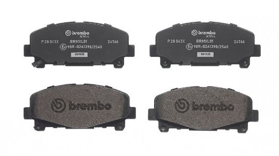 P28 043X BREMBO (Германия) Гальмівні колодки дискові BREMBO