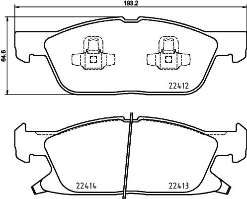 P24 188 BREMBO (Германия) Гальмівні колодки дискові BREMBO