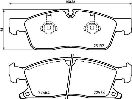 P37 022 BREMBO (Германия) Гальмівні колодки дискові BREMBO