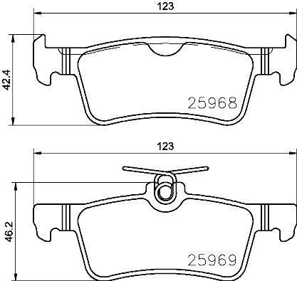 P61 126 BREMBO (Германия) Гальмівні колодки дискові BREMBO