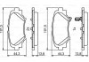 Тормозные колодки дисковые BOSCH 0986494803