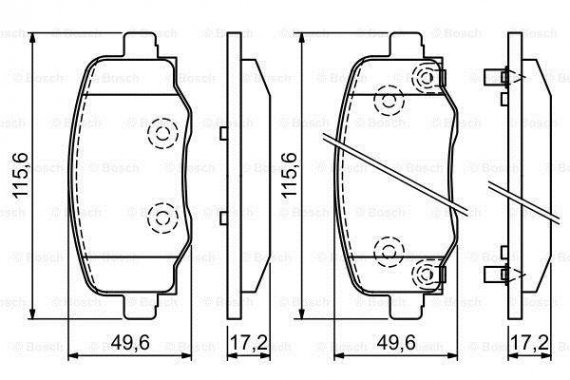 0986494930 BOSCH Тормозные колодки дисковые BOSCH