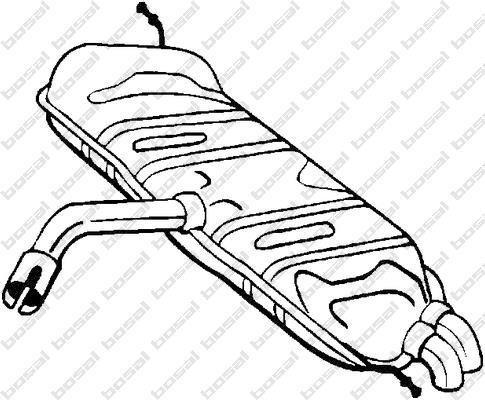 233-135 BOSAL,Bosal Benelux N.V. Деталі вихлопної системи BOSAL