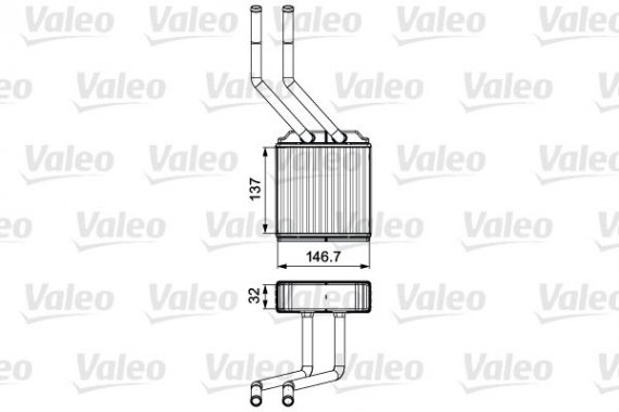 811520 Valeo PHC Радиатор отоп VALEO