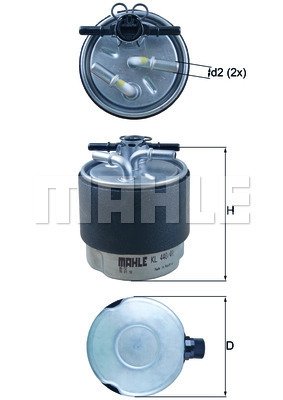 KL440/41 KNECHT Паливний фільтр KNECHT