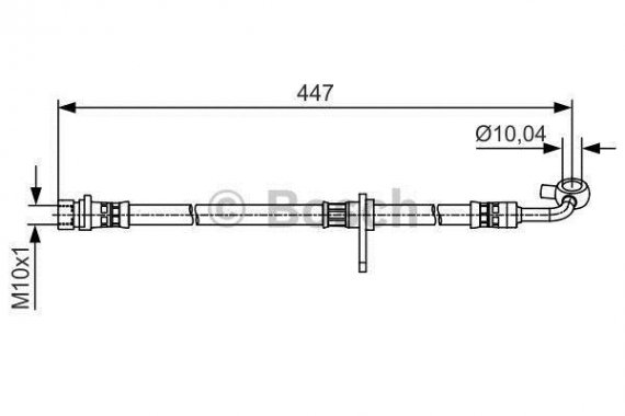 1987481511 BOSCH Шланг тормозной BOSCH 1987481511 Honda CRV 07> L=447 передн L